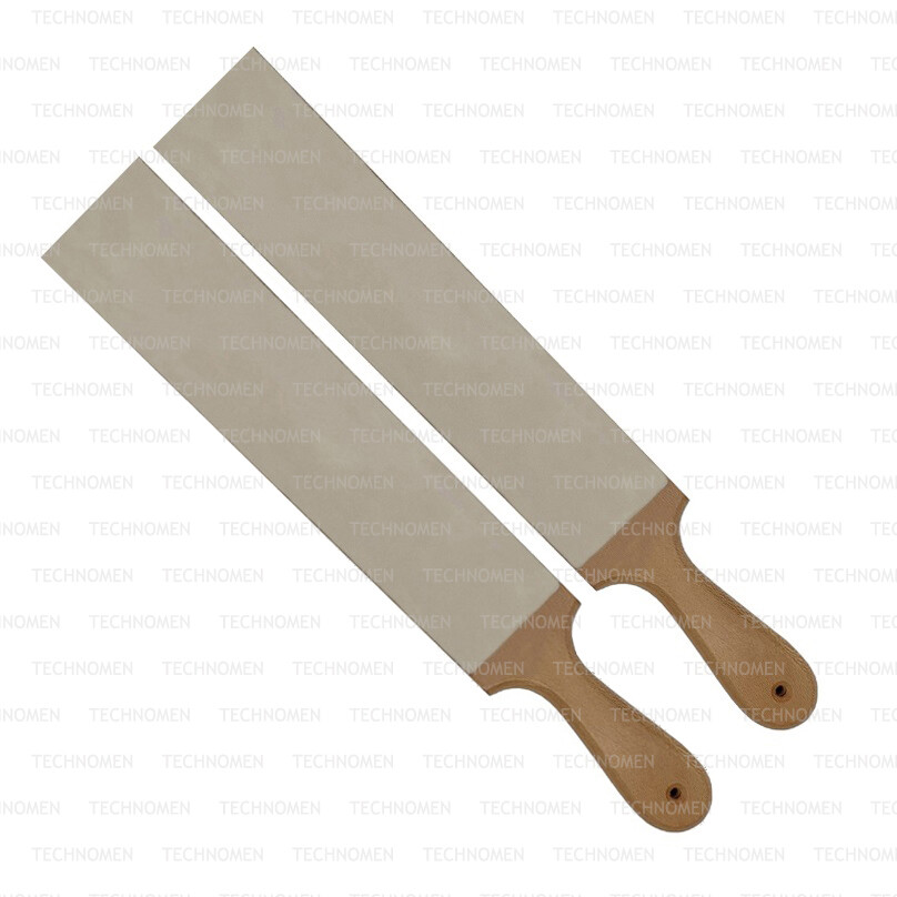 KNIFE SHAVING RAZOR SHARPENING LEATHER PADDLE STROP CHROMIUM OXIDE PASTE