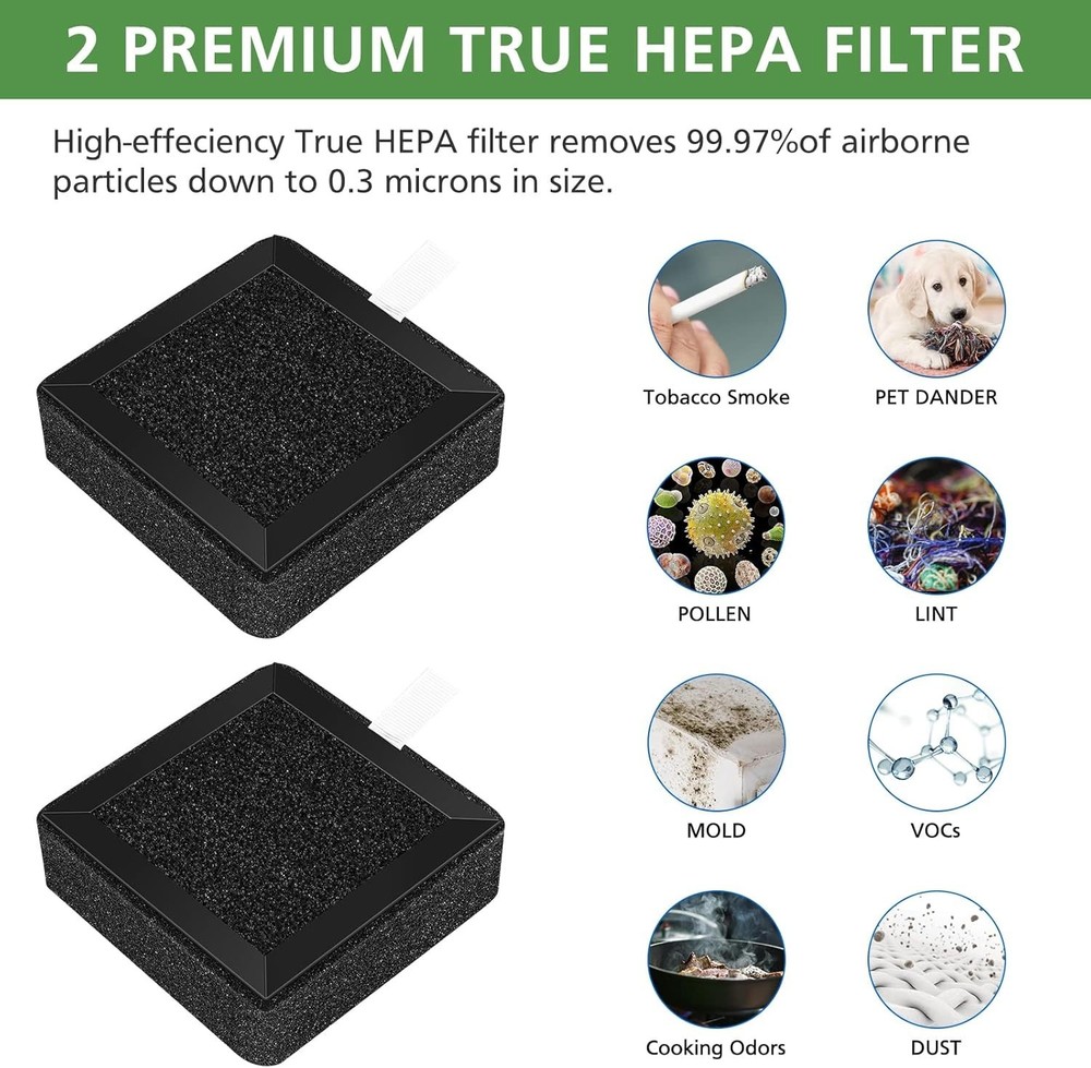 OSIMO 3-in-1 High-Efficiency Replacement Filter (2-Pack)