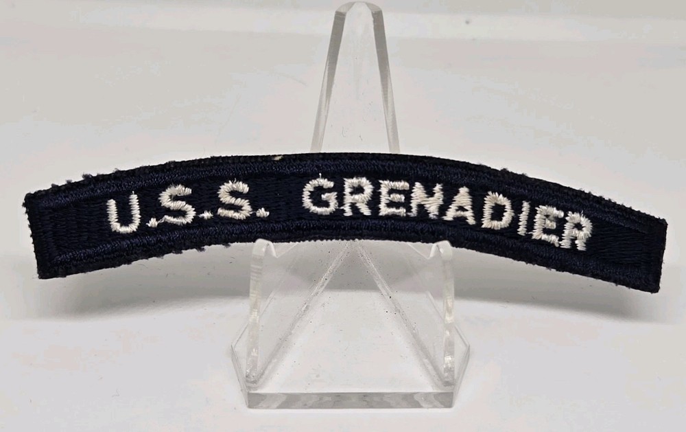 VINTAGE U.S.S. GRENADIER ARC PATCH