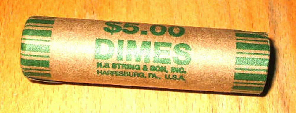 1977-P Uncirculated ROOSEVELT DIME ROLL 💥💥💥💥💥💥💥💥💥💥💥💥💥💥💥💥💥💥💥💥
