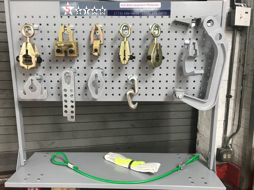 Auto Body Drive On Flat Rack Floor System Complete 10 TON Puller FREE TOOLS