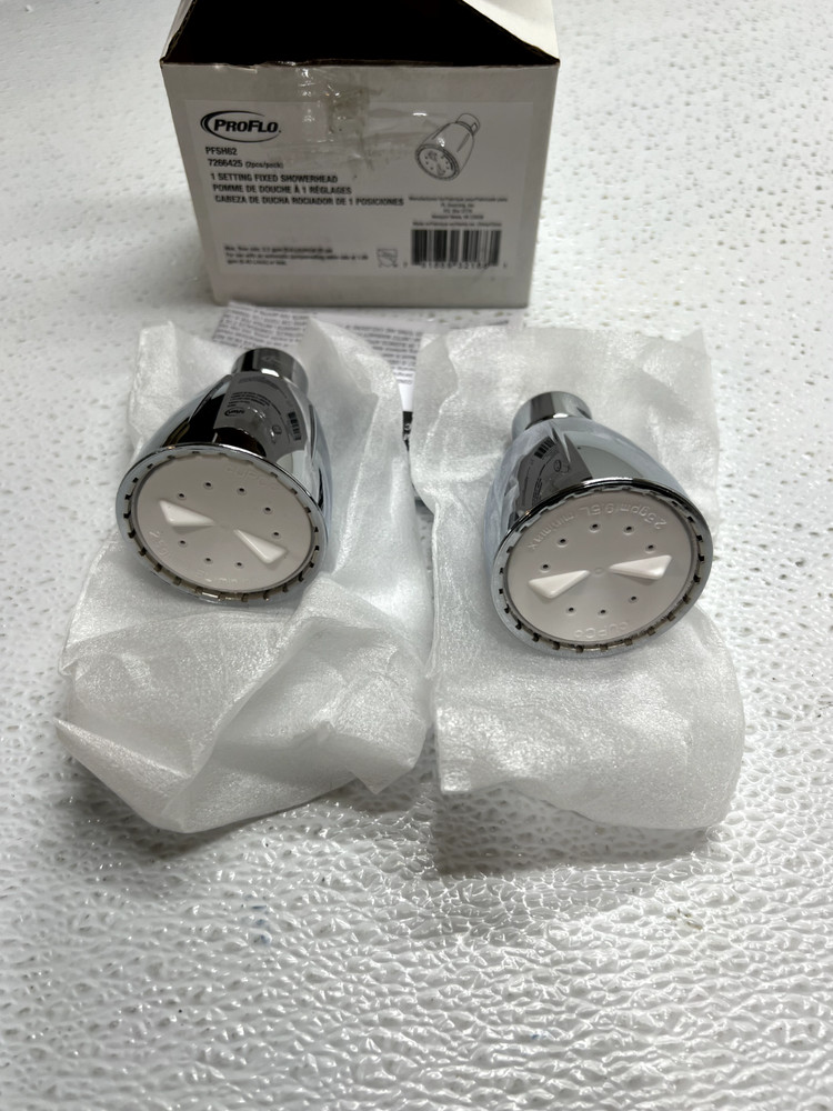 (2-Pk) ProFlo Single Function Showerhead Polished Chrome PFSH62