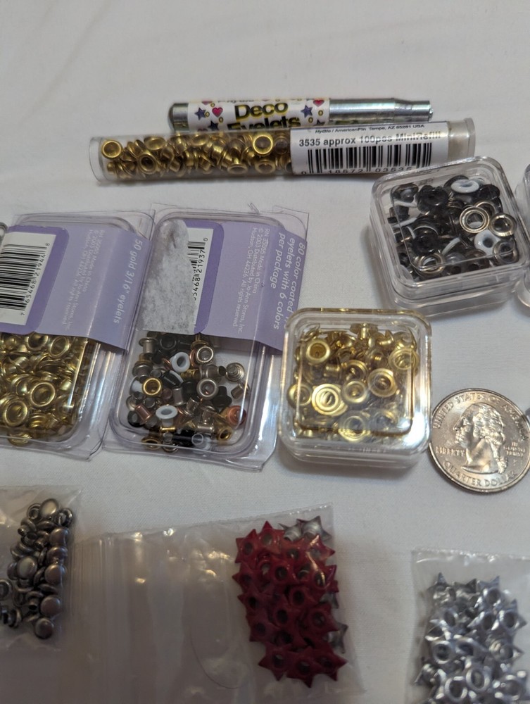 Eyelet Kit Lot With Setting Tool And More