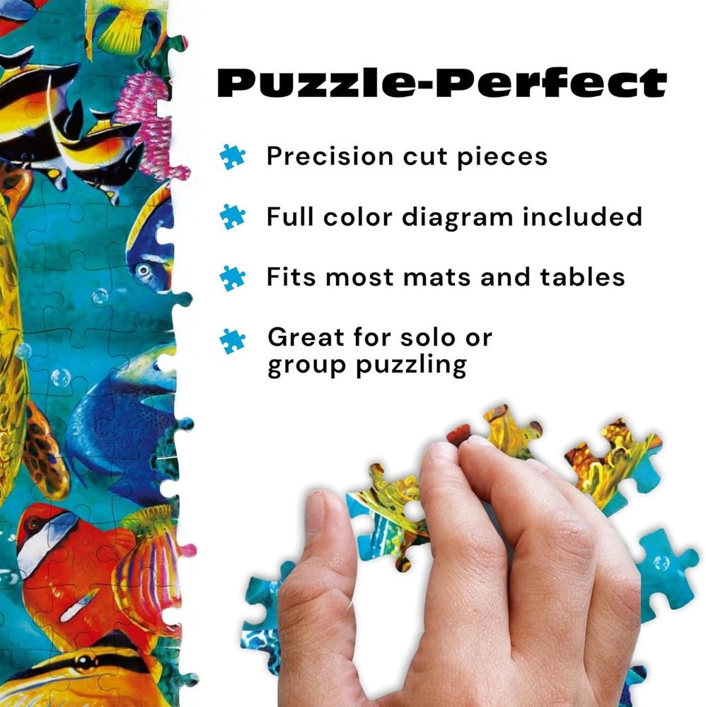 Immerse Yourself in Tiny Bubbles - 1000 Piece Underwater Puzzle Experience