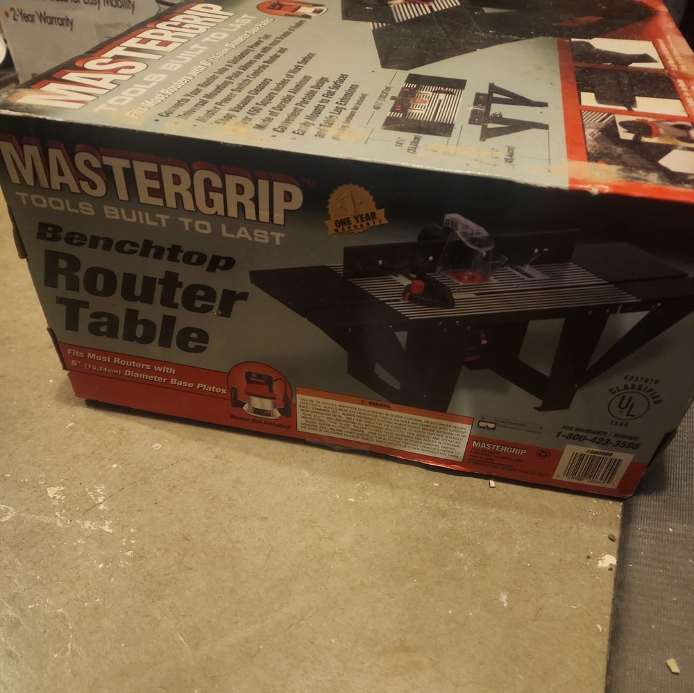 NEW Mastergrip Benchtop Router Table – In Box