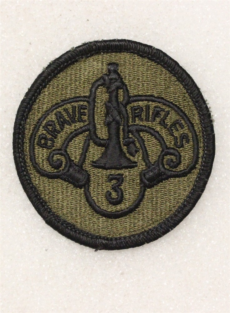Army Patch: 3rd Armored Cavalry Regiment - subdued, merrowed edge