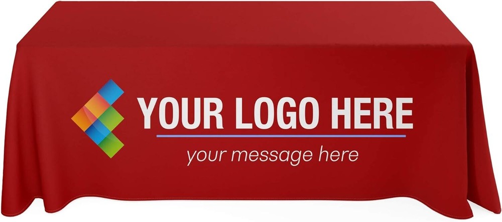 Rectangle Customized Tablecloth with Logo Personalized Table Cloth for Events