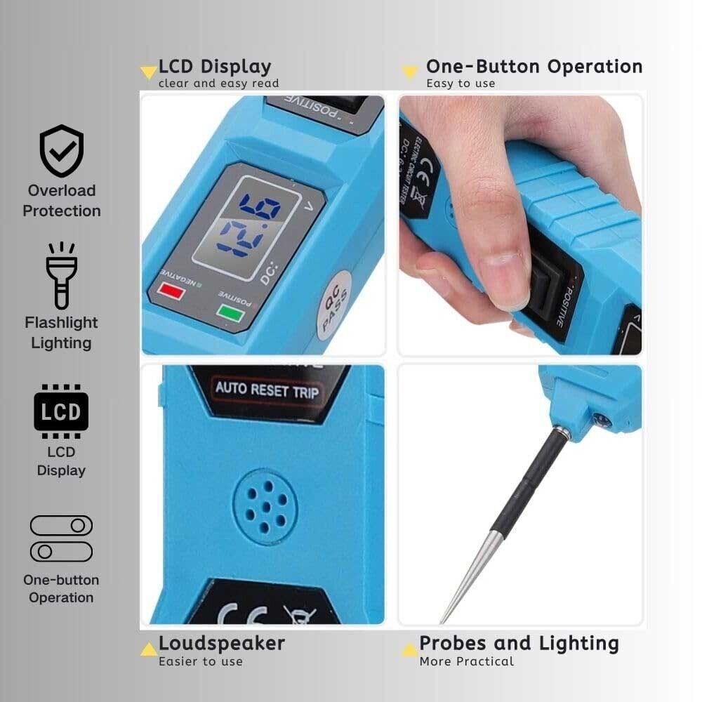 6-48V Automotive Digital Power Probe Circuit Electrical Tester Device System