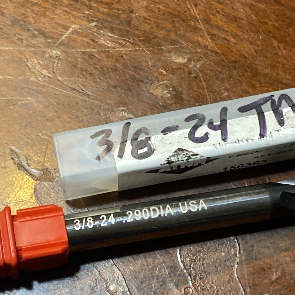 Solid Carbide Thread Mill 3/8-24 .290Dia USA (D6)