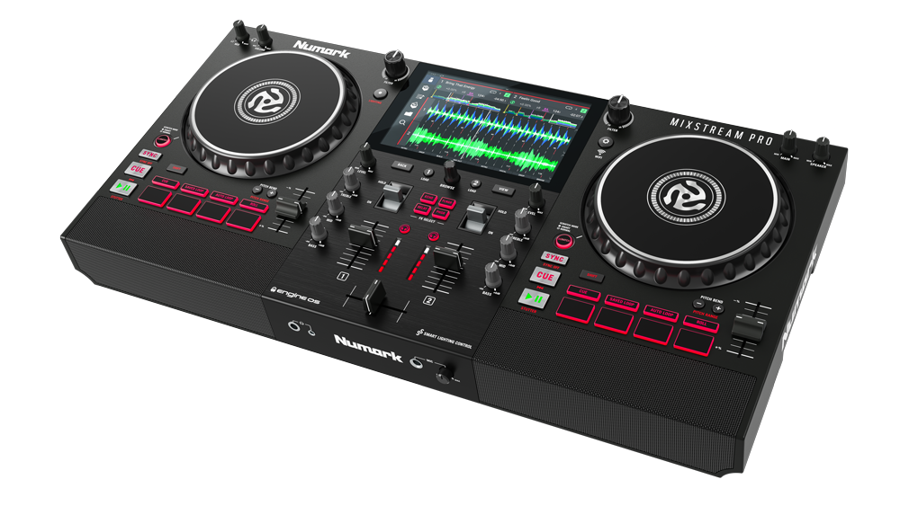 Numark Mixstream Pro Standalone Streaming DJ Controller with Built-In Speakers