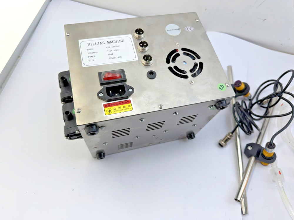 Automatic 4 Head Assembly Line Conveyor Belt Filling Machine Controller CSY-4H