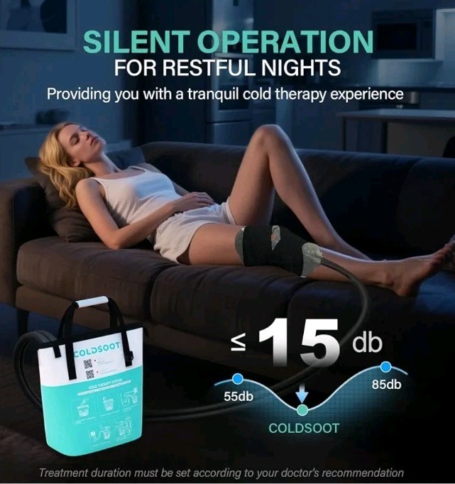 Cold Therapy Machine with Programmable Timer, Portable Ice Machine for Knee