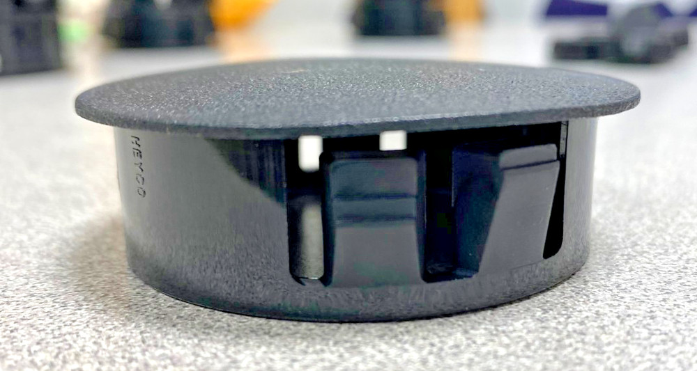 Gauge Blank w/Black Bezel, 2" Hole Plug