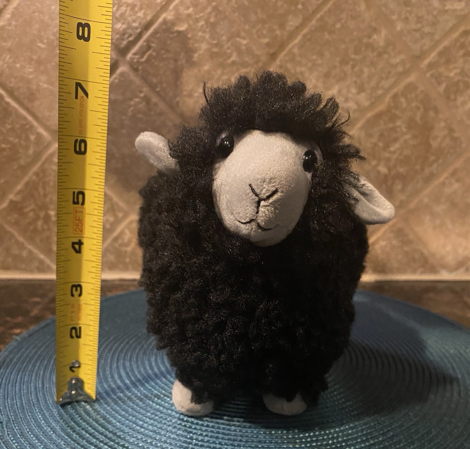 HTF JELLYCAT Rolbie Black Sheep 8" Retired Plush Stuffed Toy New With Tags