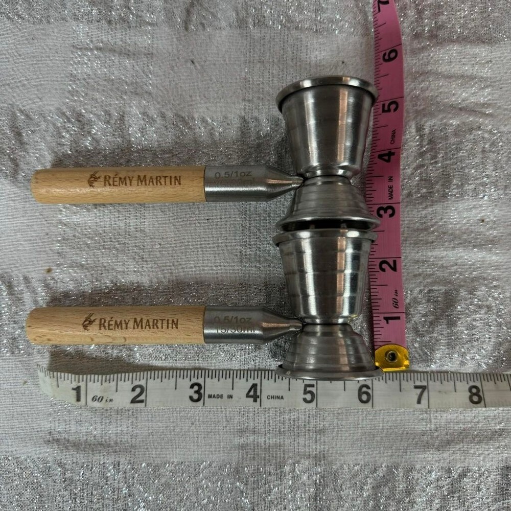 Rémy Martin Cocktail Jigger, Bar Tools, Silver, Brown