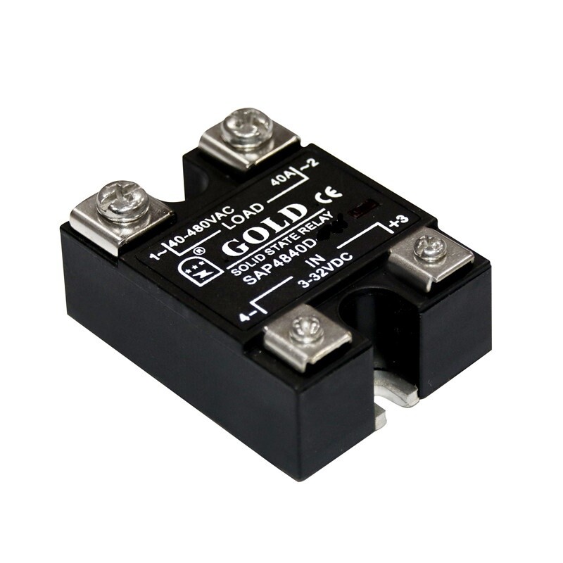 SAP4840D 1pcs AC SSR Single-phase Solid State Relay 40A DC Control AC Single LED