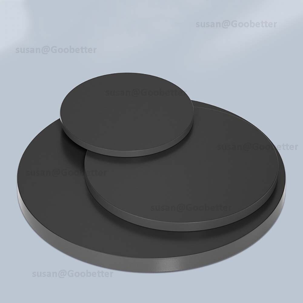 Circles Cut Disc Black PP Plastic Round Discs, Custom Sizes