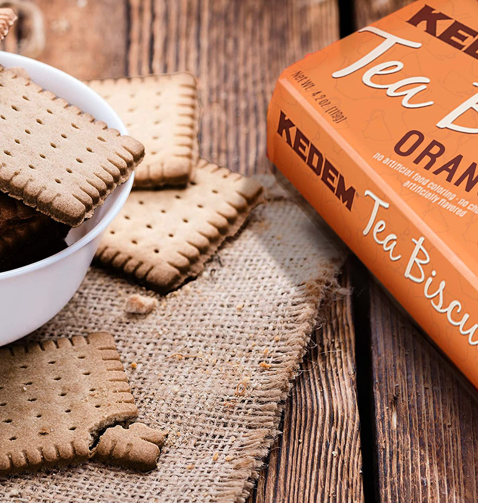 , Orange Tea Biscuits, 4.2Oz Bag (3 Pack) | Thin & Crisp Tea Biscuits, Great