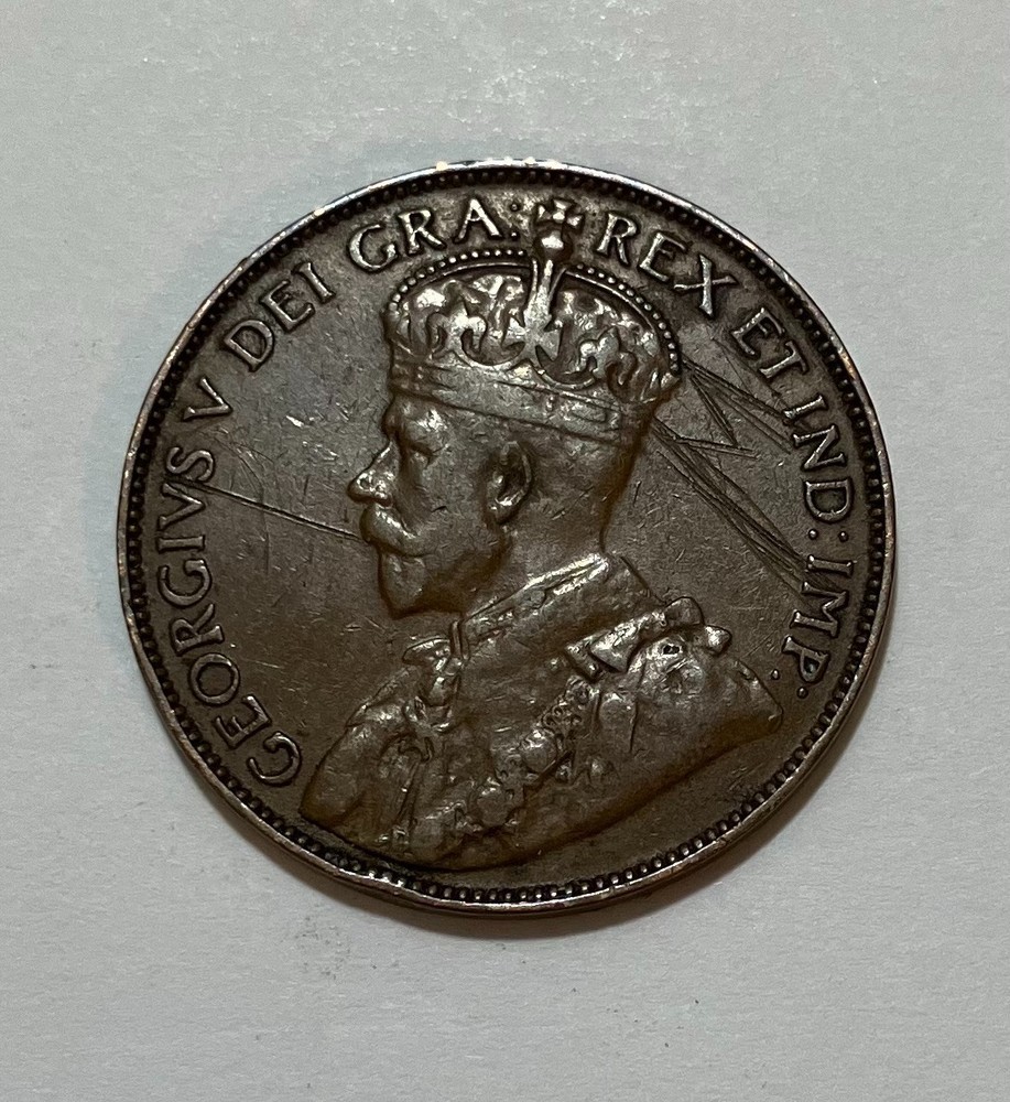 1929 Newfoundland Large One Cent Penny