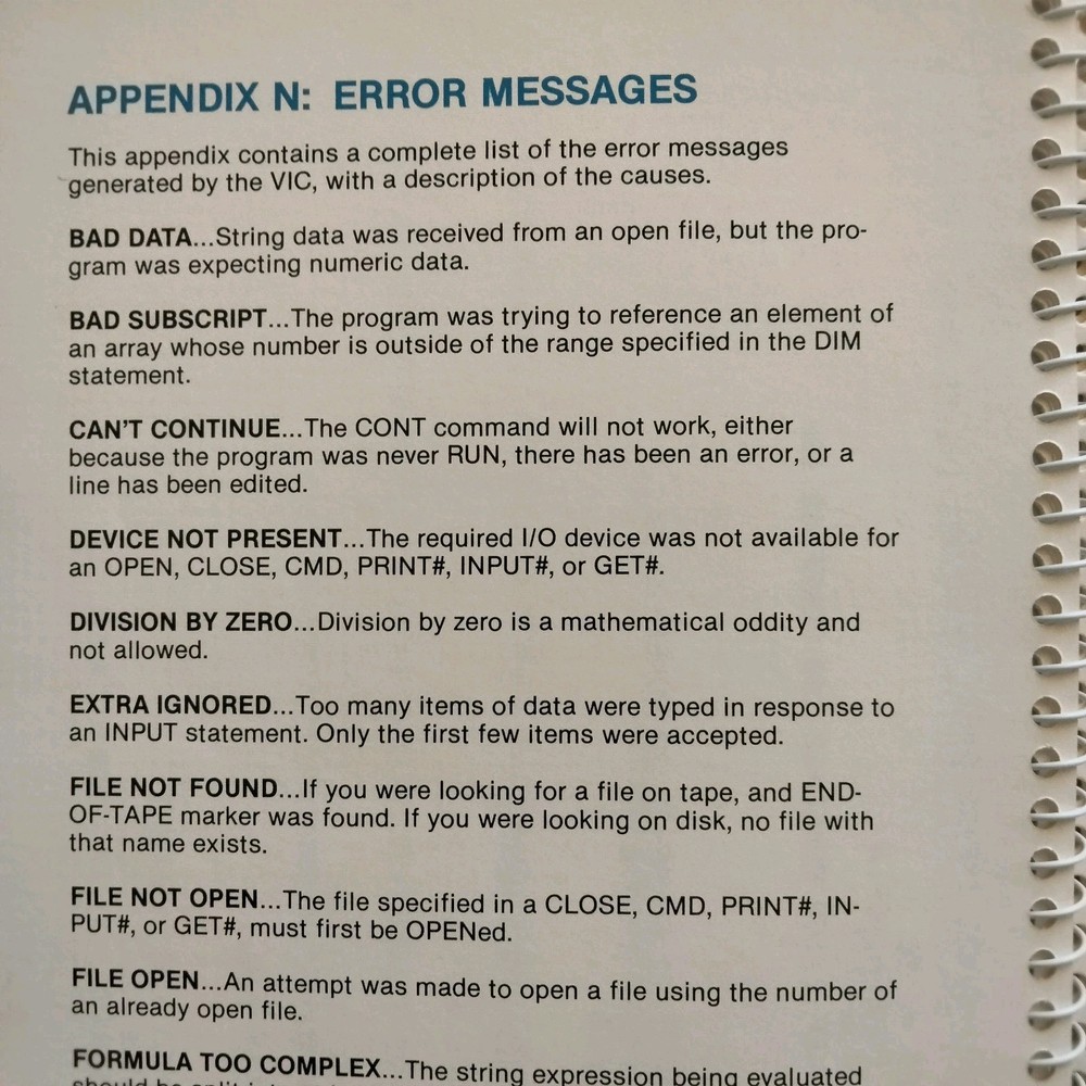 Personal Computing on the VIC-20 A Friendly Computer Guide, 1984 Commodore