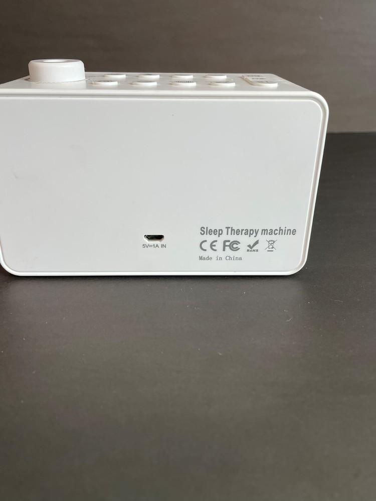 MECOOL Tranquil Sound Sleep Therapy Machine Bluetooth Speaker Ambient WHITE -B24