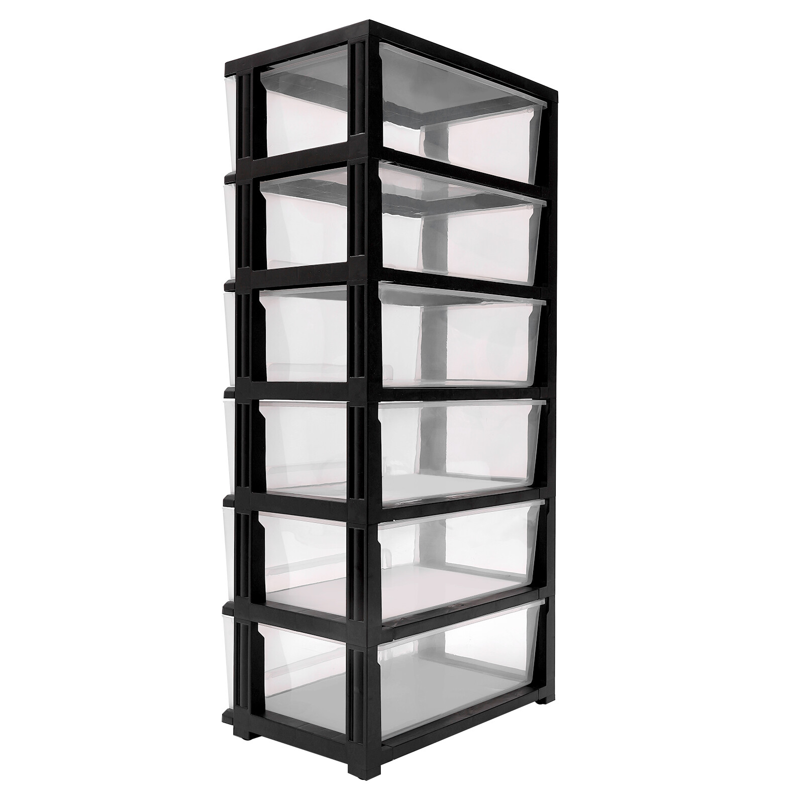 Drawer Cart Wide Tower 6-Drawer Dorm Storage Rolling Organizer For Office USA