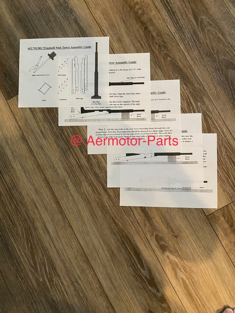 Aermotor 702 Windmill Stub Tower Assembly Guide