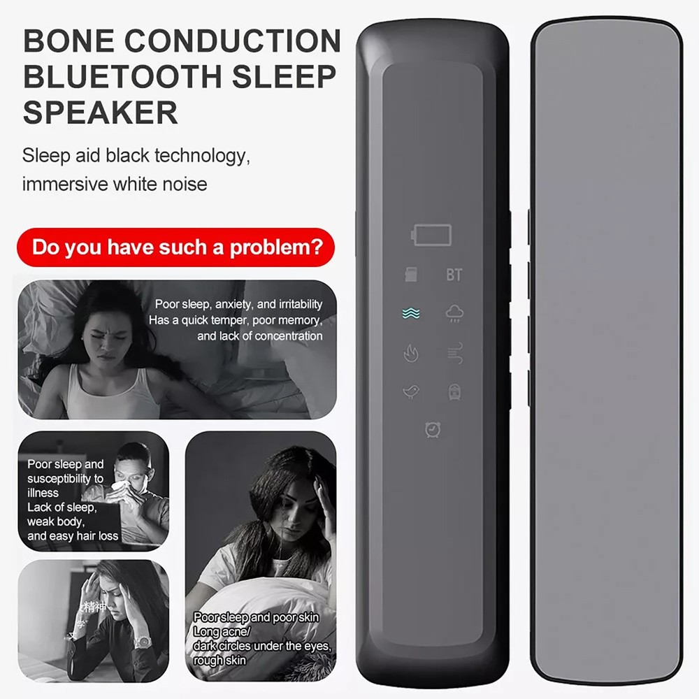 Plastic Under Pillow Speaker Rechargeable Bone Conduction Sound Box