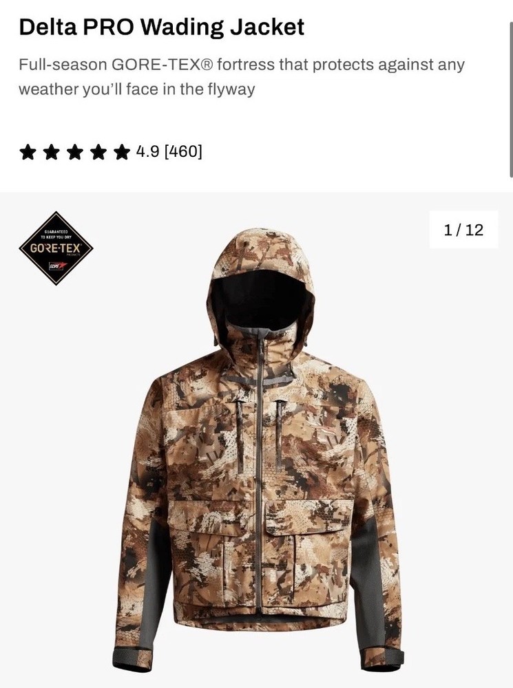 sitka delta pro wading jacket