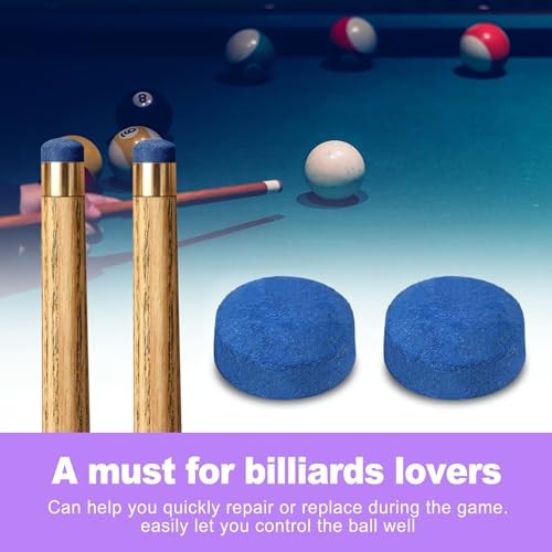 25 Pcs Pool Cue Tips 13mm Billiard Stick Cue Tips Replacement Kit - Hard