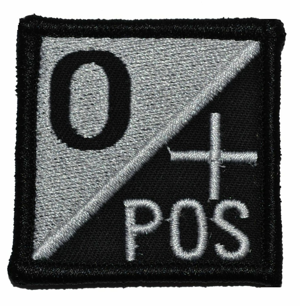 Blood Type 2x2 Military/ Patch Hook Backing Version 1