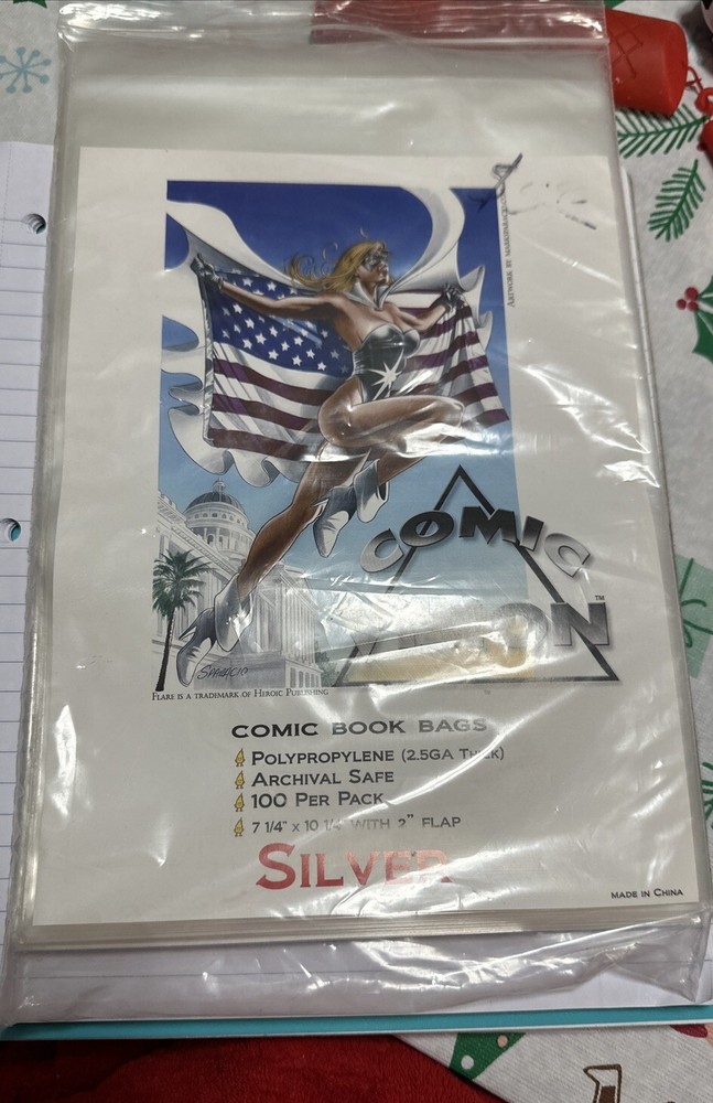 Comic Book Bags Polypropylene Thick Archival Silver