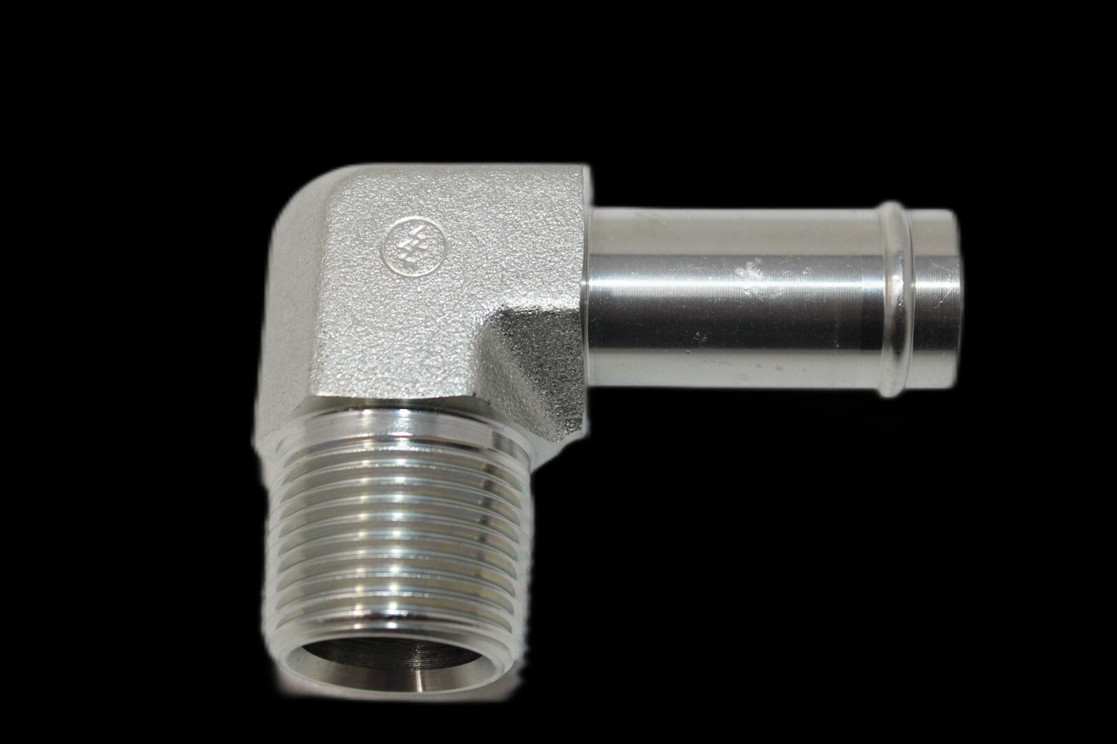 New Male Hose Barb x Male NPT 90 DEG Steel Fitting Multiple Sizes Available 4501