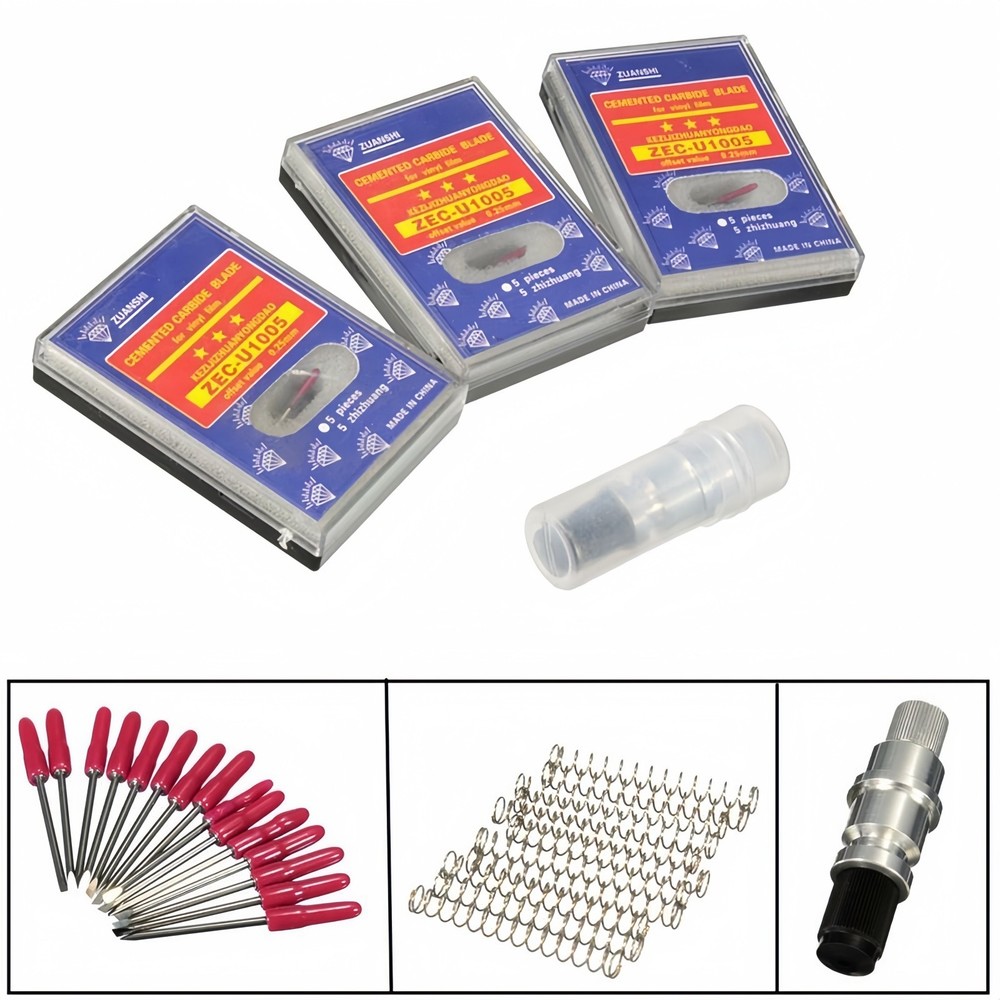 CB09 Blade Holder + 15pcs 45° Blades For Graphtec Vinyl Cutting Plotter Cutter