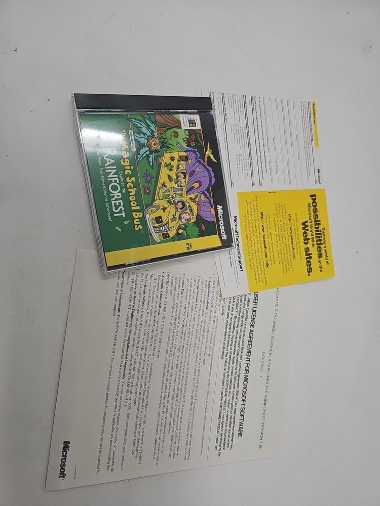 Microsoft Scholastic's The Magic School Bus Explores the Rainforest - PC