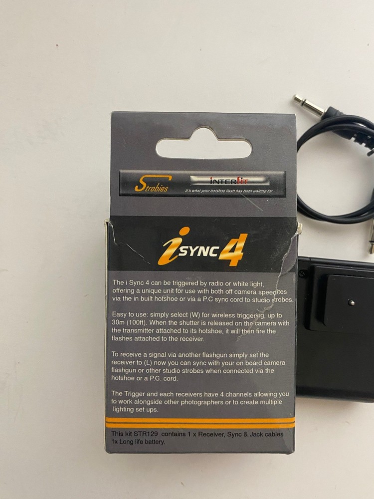 Strobies iSync4 Wireless Camera Reciever & Sync Cord New