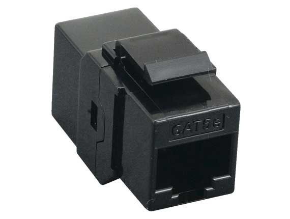 Cat5e RJ45 Inline Coupler Keystone Type - Black / White