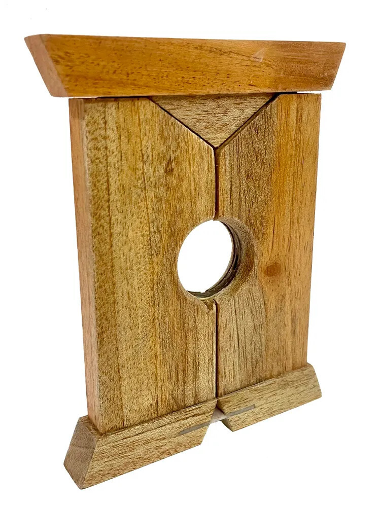 MAGIC TRICK & MINI ILLUSION - FINGER PENETRATION FRAME - WOODEN 
