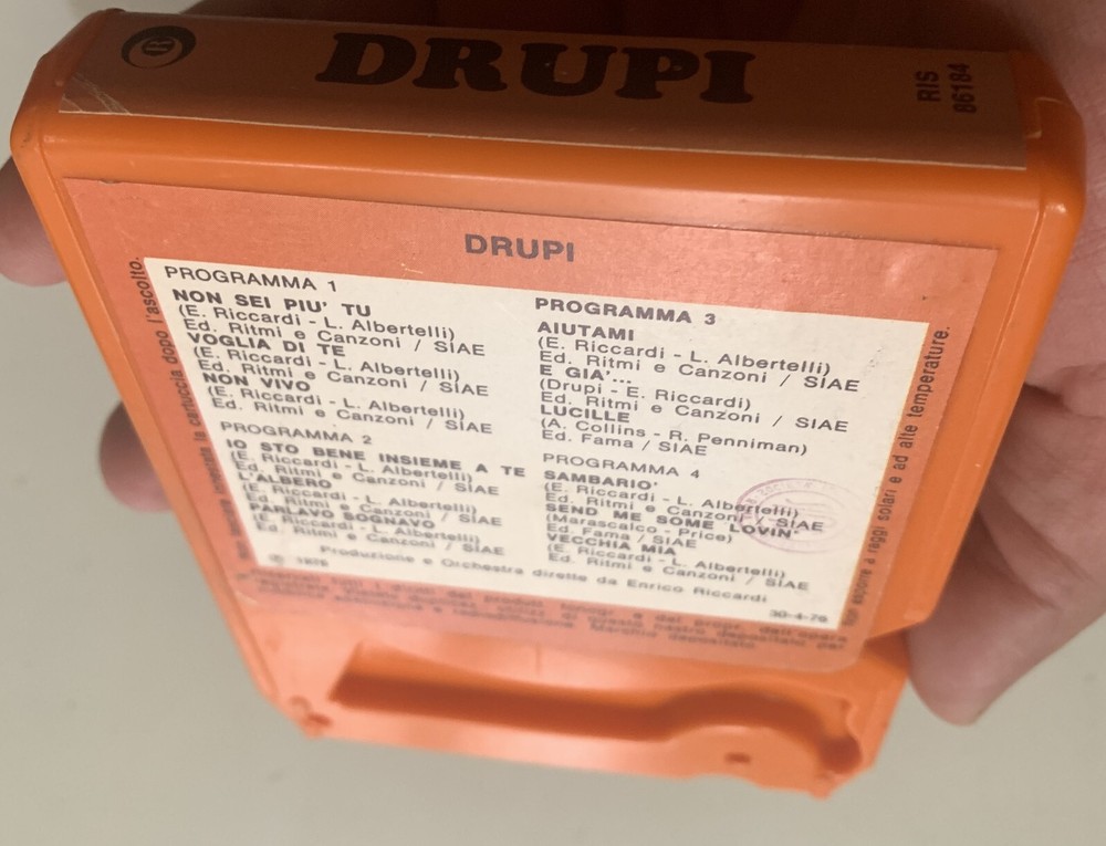1976 DRUPI STEREO 8 CARTRIDGE