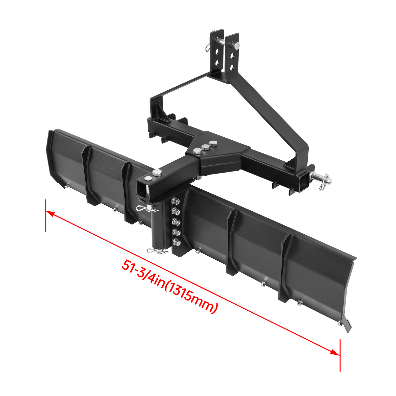 52" Width 3 Point Rear Grading Blade Scrape Blade Fit Category 0 & 1 Tractors