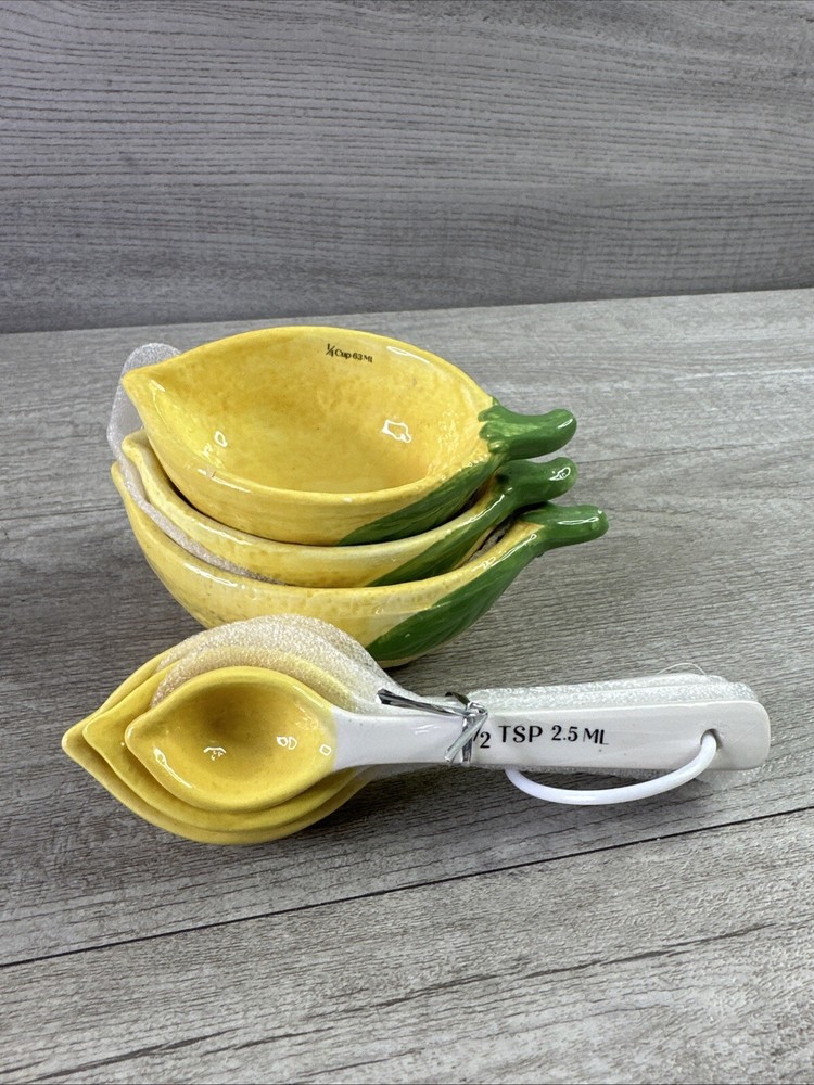 Ankyo Development Lemon Measuring Cups And Spoons Set New