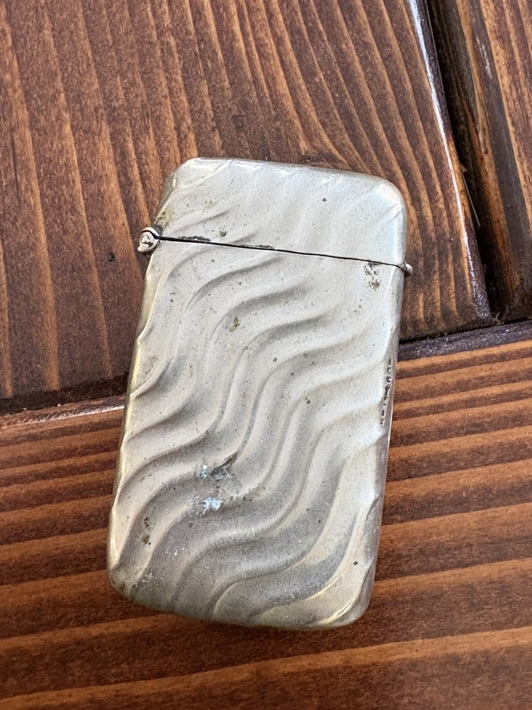 .800 Silver Antique Match Safe