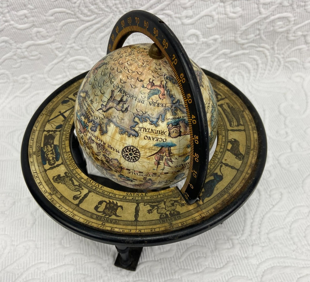Decorative Vtg. 8 IN Terrestrial Tabletop Globe