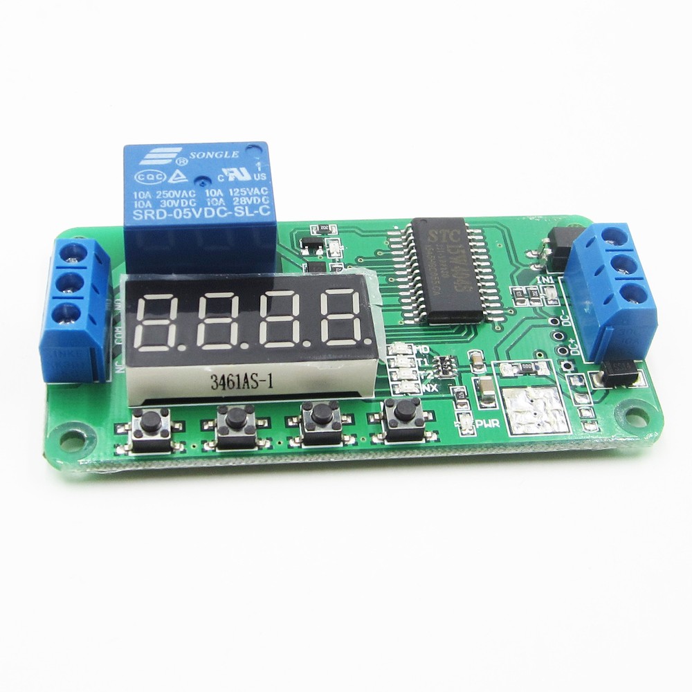 DC 5V Multifunction Self-lock Relay PLC Cycle Timer Module Delay Time Switch
