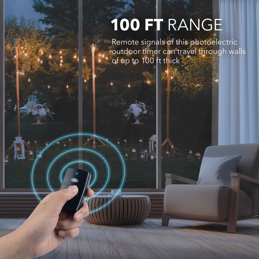 HBN 3 Pack Outlets Wireless Remote Control Electrical Outlet Switch With Remote