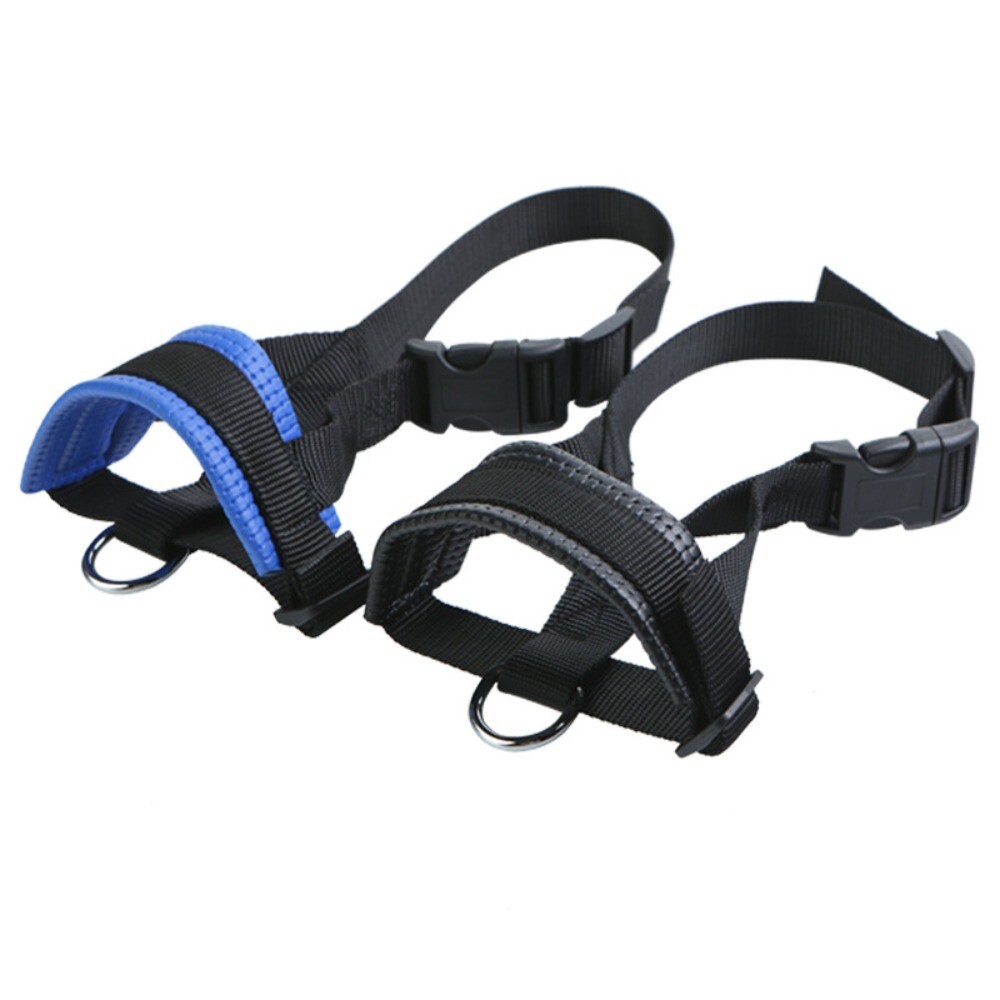 Adjustable Anti-biting Dog Muzzle Safe Collar Muzzle Pet Traction Halter Leash