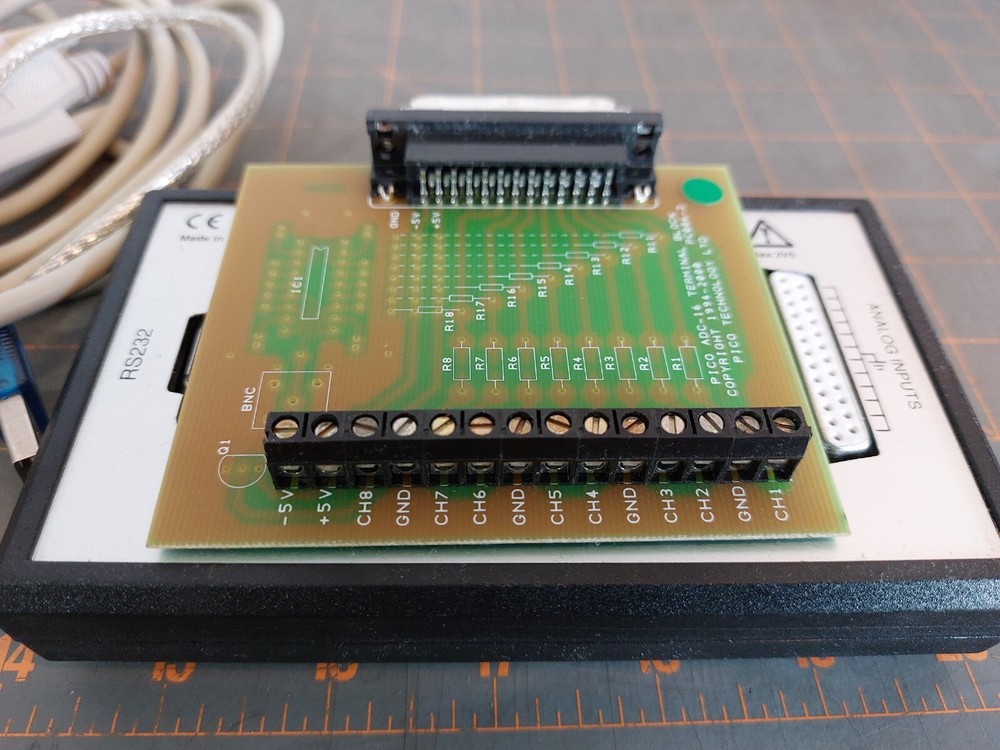 Pico ADC-16 High Resolution Data Logger With Terminal Block Board