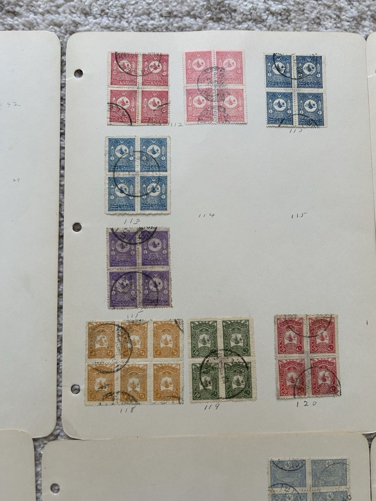 Ottoman Empire / Turkey / Stamp Collection / Large Blocks !!!
