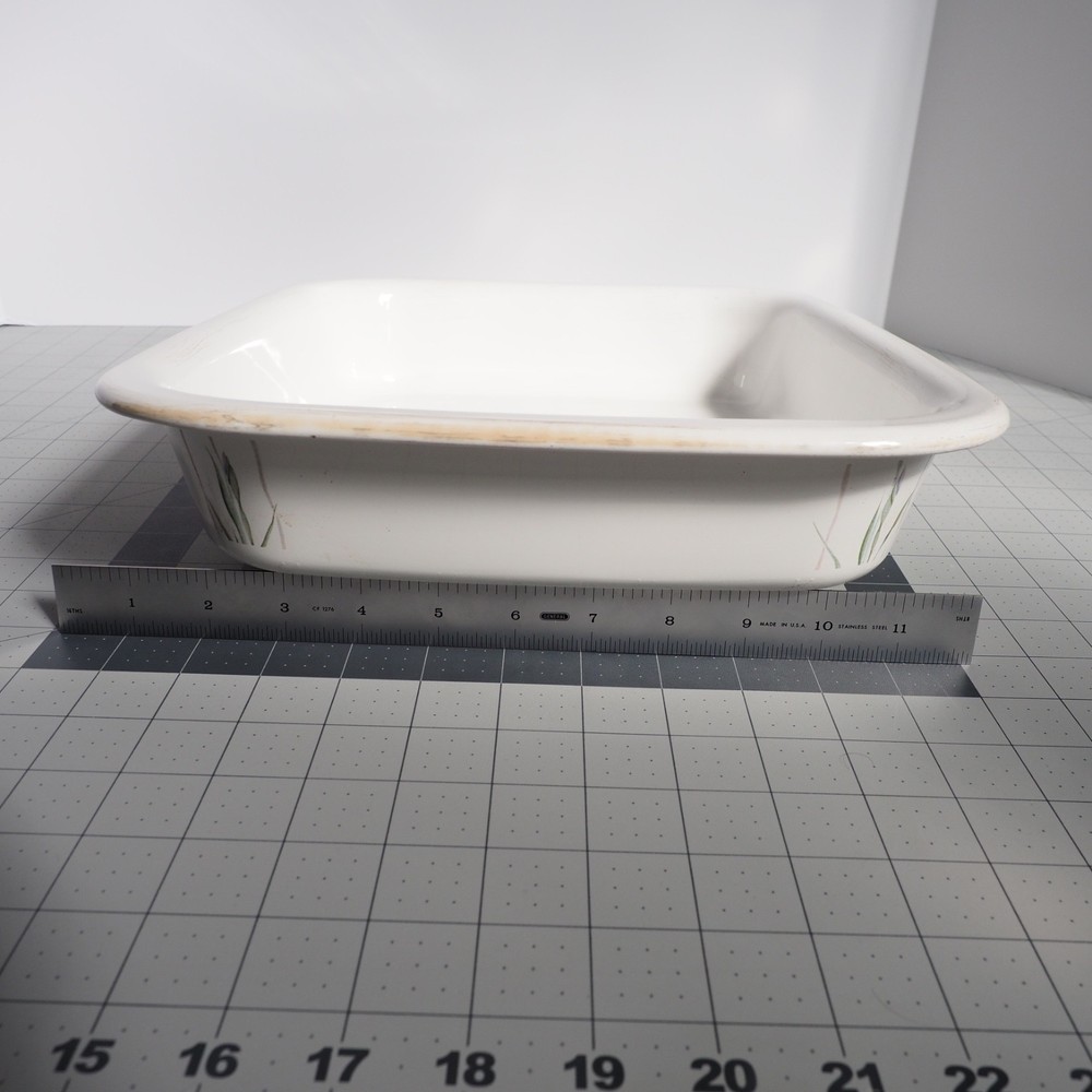 Vintage CorningWare Shadow Iris A-21 Open Roaster Lasagna Baking Dish Pan