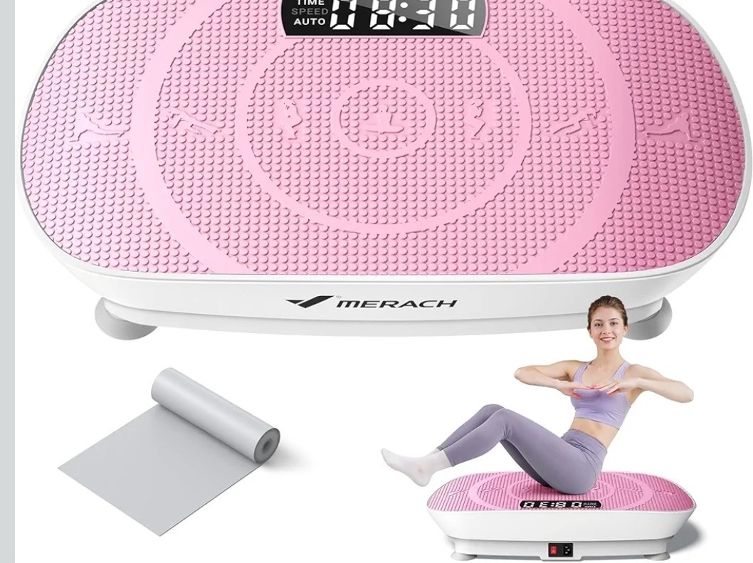 MERACH Slim Vibration Plate Quiet Compact Vibration Plateform Exercise Machine